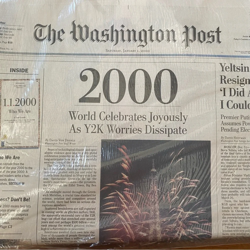 Original The Washington Post Newspapers Historic Moments In America Set of 4 - Picture 4 of 9